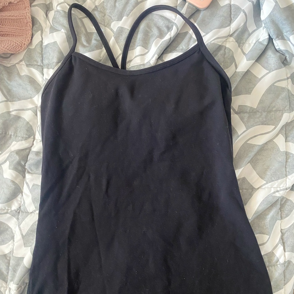 Lululemon Power Y black tank